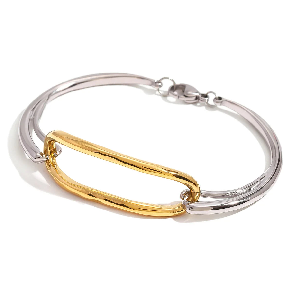 Two-Tone Open Link Bracelet