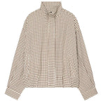 Cropped Gingham Check Shacket