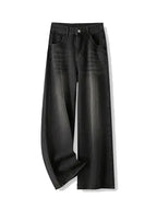 Retro High-Waist Straight Baggy Jeans
